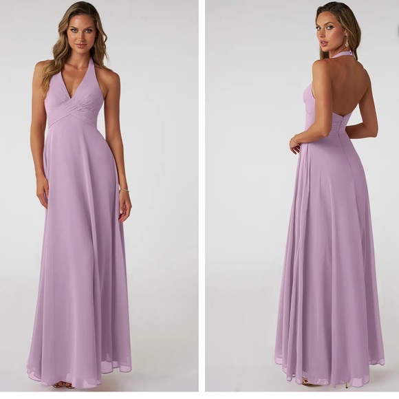 Azazie Dresses & Skirts - Azazie Tessie Wisteria Backless Dress